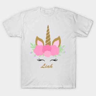 Unicorn Liah - Pink T-Shirt